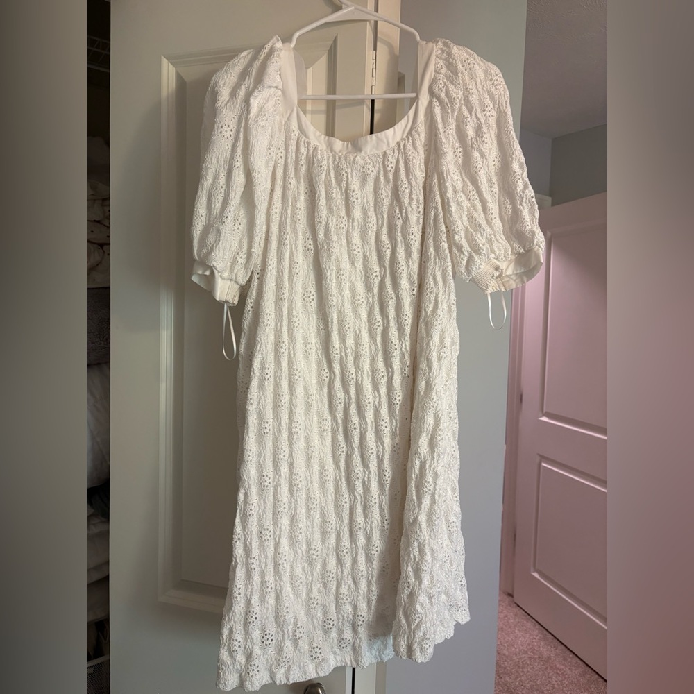 Worn once. Puff shoulder/sleeve Anthropologie dress.
